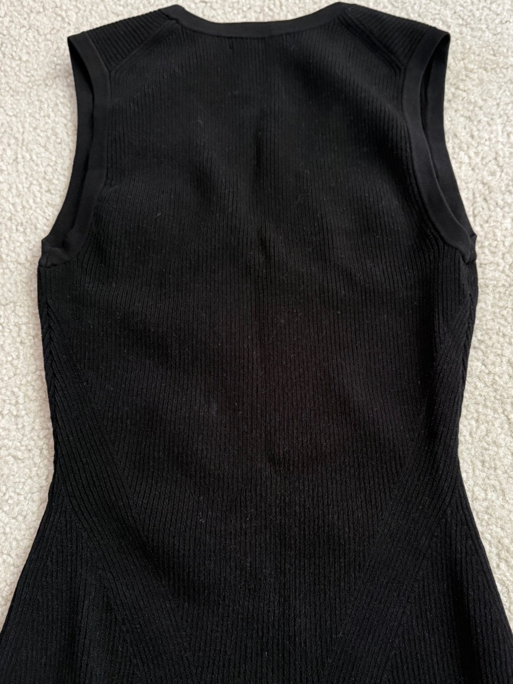 NWOT Veronica Beard Black Knit Tank Top Sz XS - Picture 6 of 6